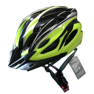 CAPACETE BIKE DEKO PRETO/VERDE C/SINALIZADOR - MOD. ADULTO