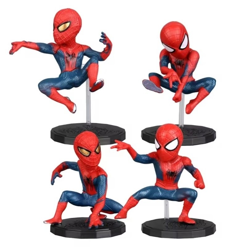 Spider-Man, Homem Aranha 8cm Action figures, Kit 4 Miniaturas ...