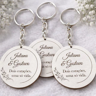 Kit Chaveiro Lembrancinha Personalizada Casamento Noivado Chá de Panela Chá Revelação