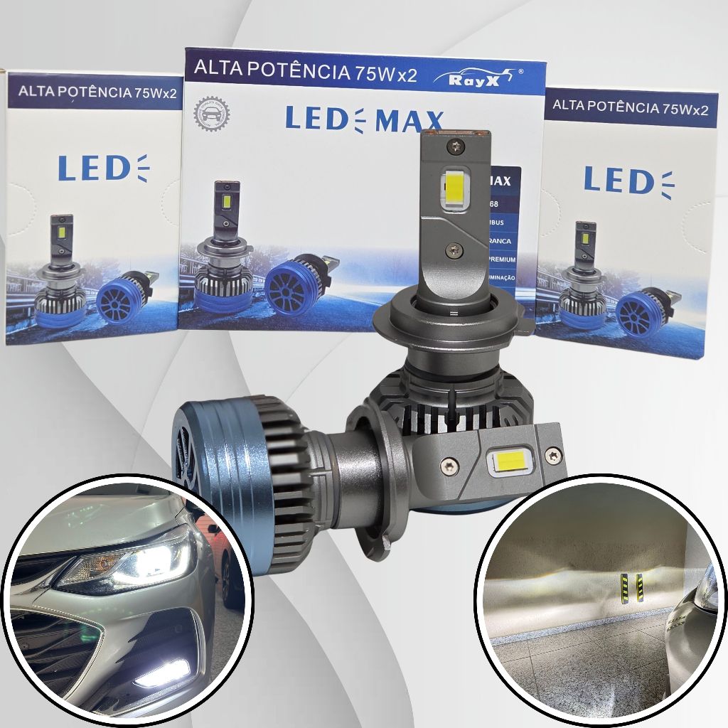 RAYX - Lâmpadas Automotivas Ultra Led Max Rayx 150w 15000lm 6000k 12v ...