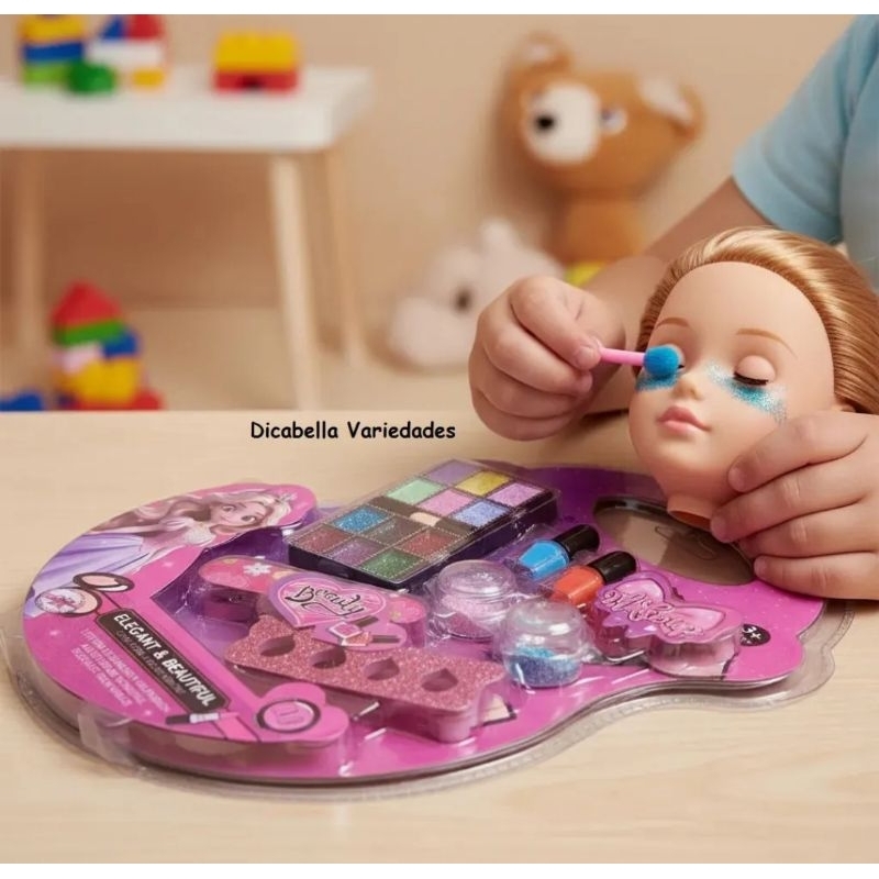 Kit Maquiagem de Bonecas Make Up Sets Capybara Princesa Unicórnio ...