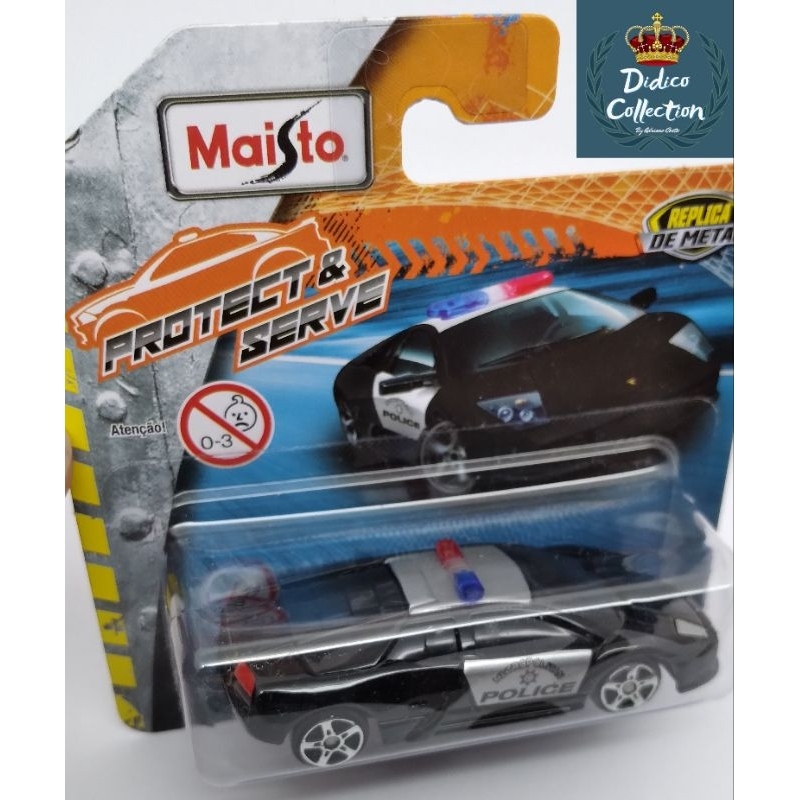ミステリーアクション　ランボルギーニ　POLICE CAR Lamborghini Murciélago Police Car Maisto | Shopee Brasil