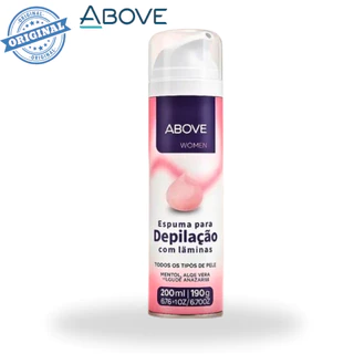 Espuma para Depilação Above Women - Mentol, Aloe Vera, Abacate - Suavizante, Refrescante e Conforto
