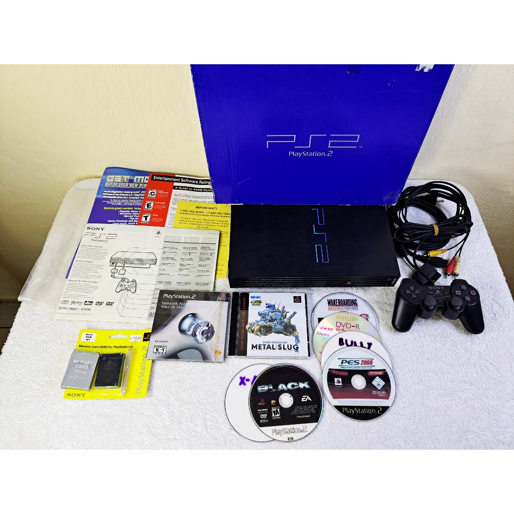 Console Ps2 Fat Scph-39001 Completo com caixa. Lendo Tudo! Leitor 100% ...