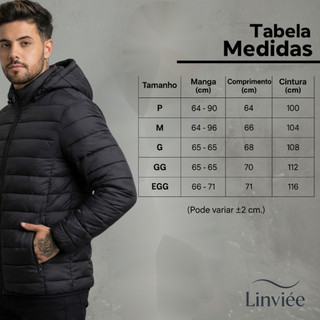 Jaqueta Puffer Bobojaco Impermeável de Frio Intenso Blusa Masculina Inverno com Capuz Removível — foto 3 — Achou Levou Brasil