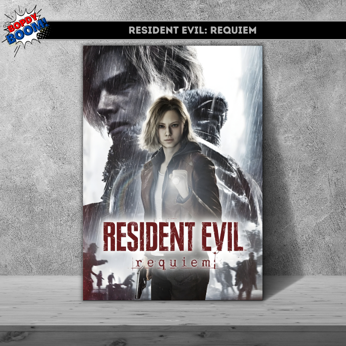 Placa decorativa quadro Resident Evil Requiem