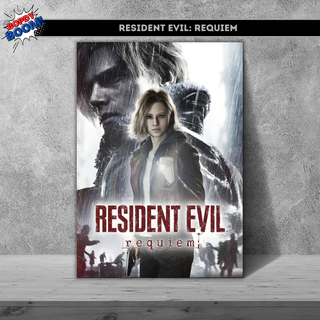 Placa decorativa quadro Resident Evil Requiem