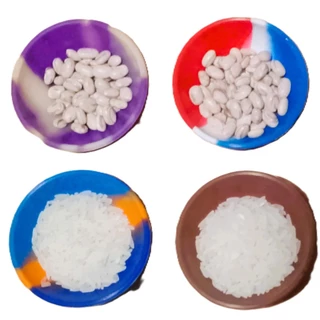 Tigela de silicone para grãos alimentos maquiagem utensilios 8 cm