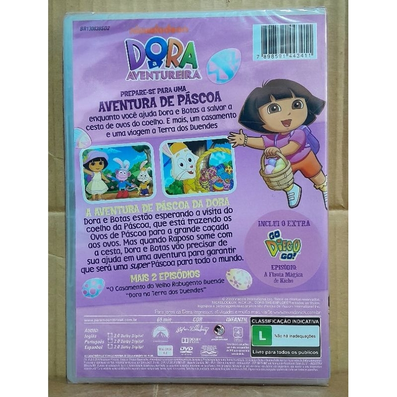 Dvd Dora A Aventureira - A Aventura de Páscoa da Dora (Novo