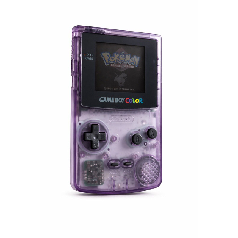 Game Boy Color Roxo Translúcido Original Nintendo + Pokémon Crystal ...