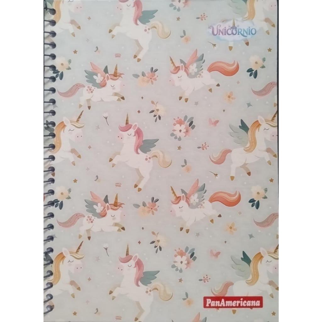 CADERNO UNICÓRNIO GRANDE ESPIRAL 96 FOLHAS - ESCOLHA SUA CAPA