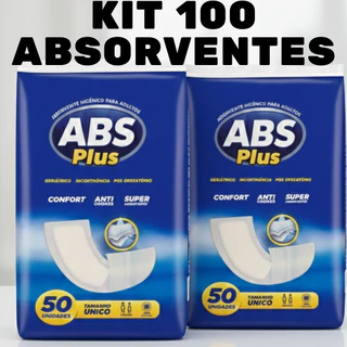 Kit 2 Absorventes Geriátrico Absorv Plus Tamanho Único - 100 UNIDADES em Oferta na Shopee