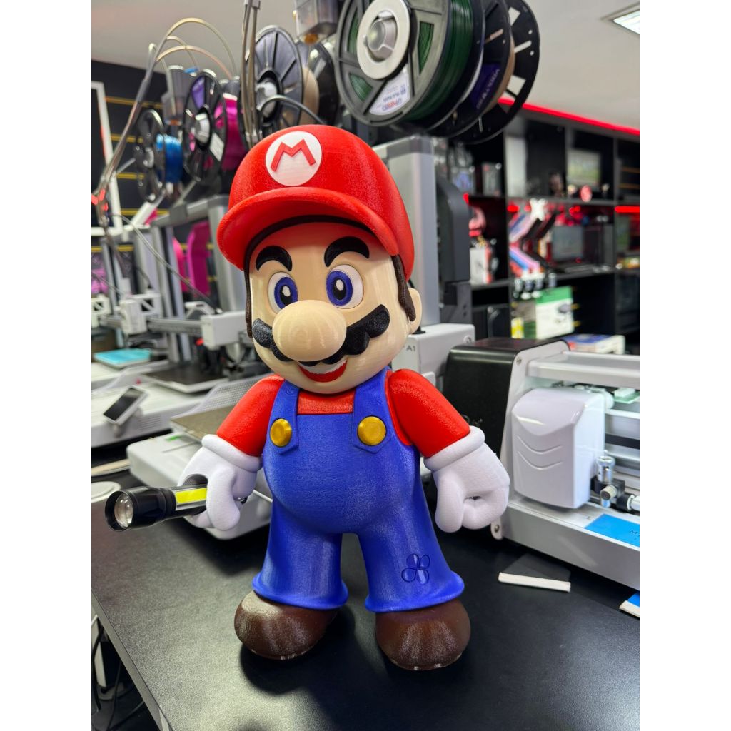 Boneco Mario Bros Colorido Impressão 3d Alta Qualidade