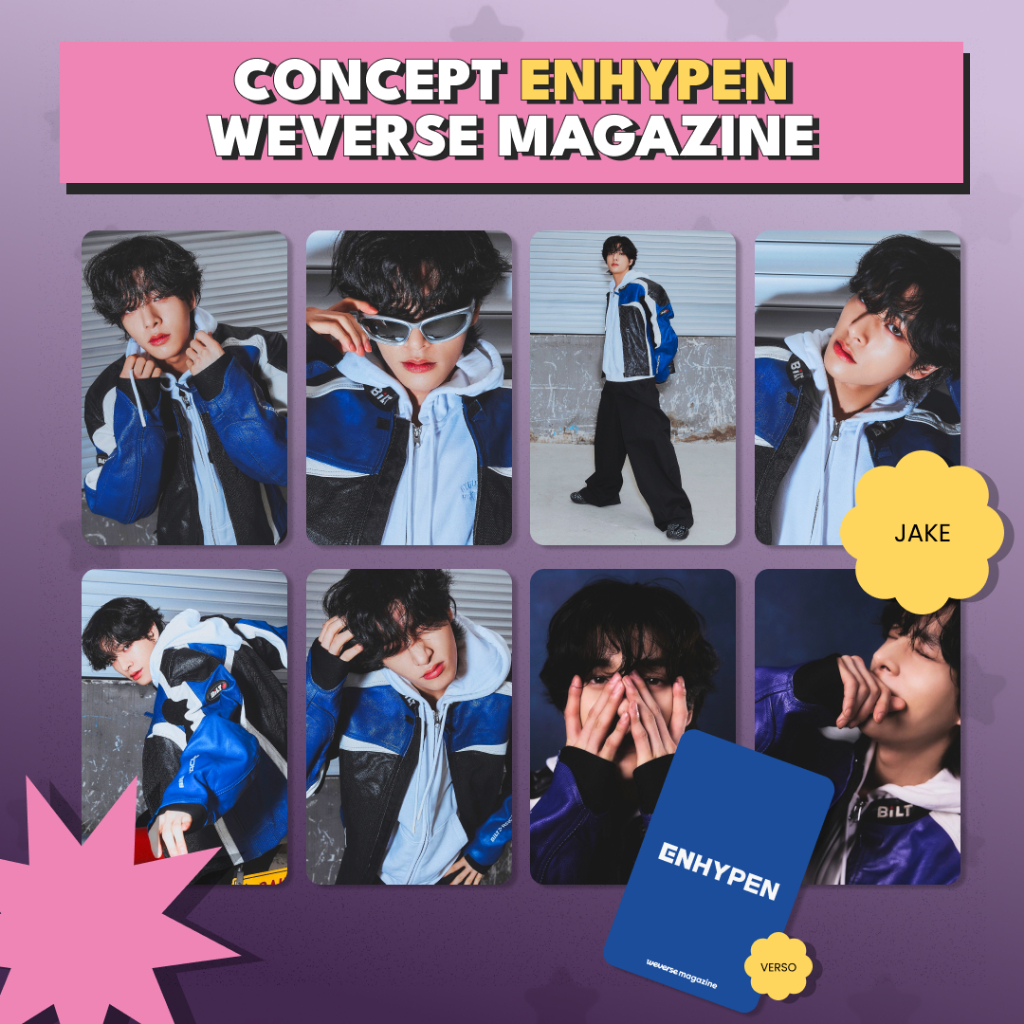 BG91.Enhypen - Photocards fandmade K-pop - cards colecionáveis