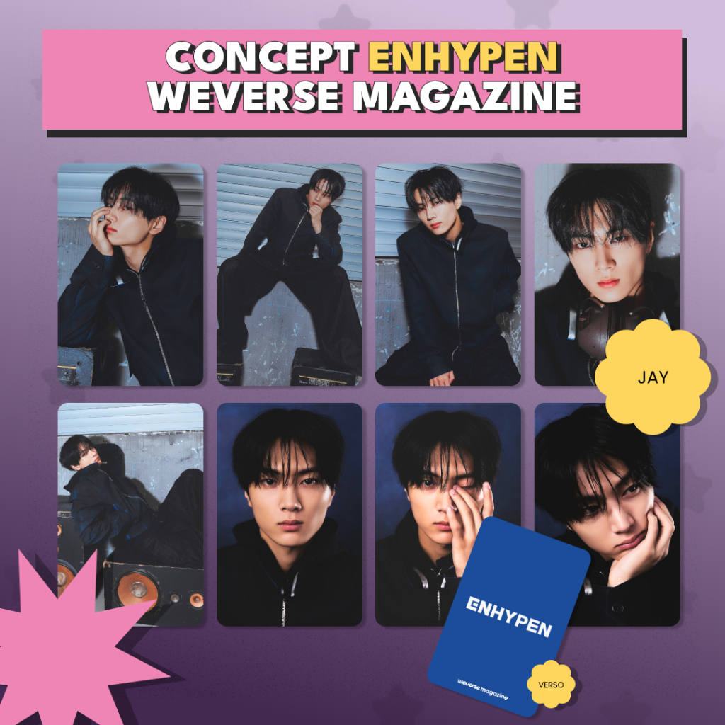 BG91.Enhypen - Photocards fandmade K-pop - cards colecionáveis