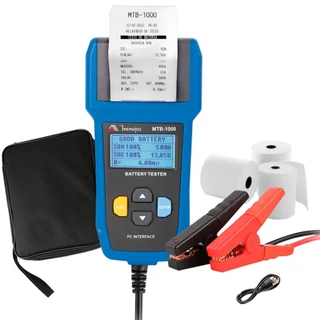 Testador Bateria Carga Partida Minipa Mtb-1000 Com Impressão em Oferta na Shopee