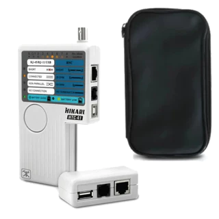 Testador De Cabos Rede Lan Usb Rj45 Rj11 Bnc Hikari Htc-41 em Oferta na Shopee