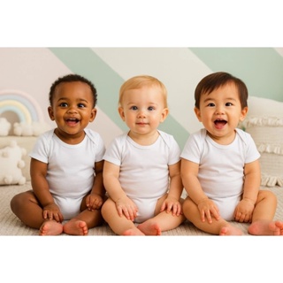 Kit 3 Body Branco Manga Curta Bebê By Carters Importado em Oferta na Shopee