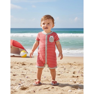 Macacão Curto Romper Carters Bebê Urso em Oferta na Shopee