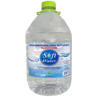 Água para autoclave 5Li Soft Water 100% pura em Oferta na Shopee