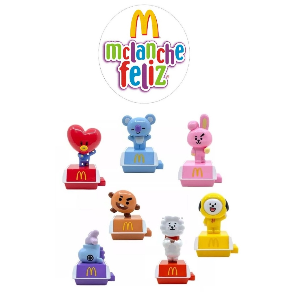 Miniaturas BT21 K-POP BTS | McDonald's | Shopee Brasil