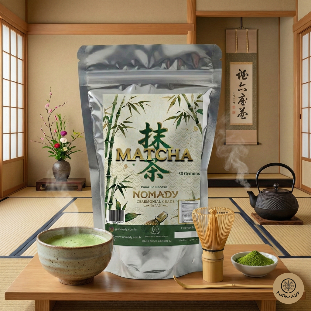 Matcha 100% Puro Chá Verde Em Pó Natural Nomady 50 Gr. | Shopee Brasil