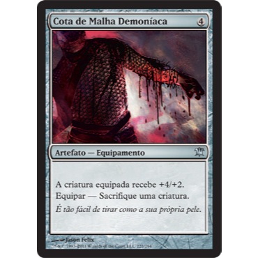 Cota de Malha Demoníaca (Equipamento) - Magic The Gathering