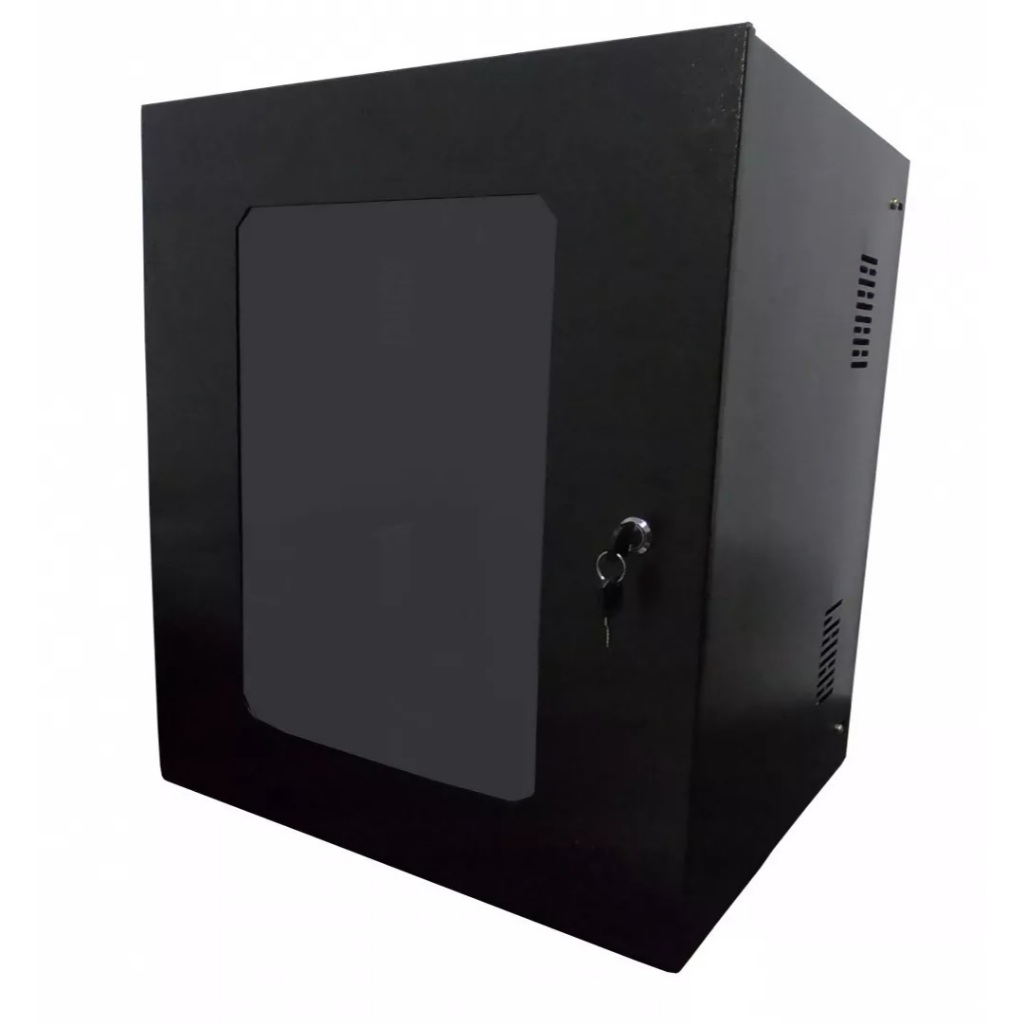 Mini Rack Montado 12u Max Eletron Servidor Porta Acrílica Padrão 19 ...