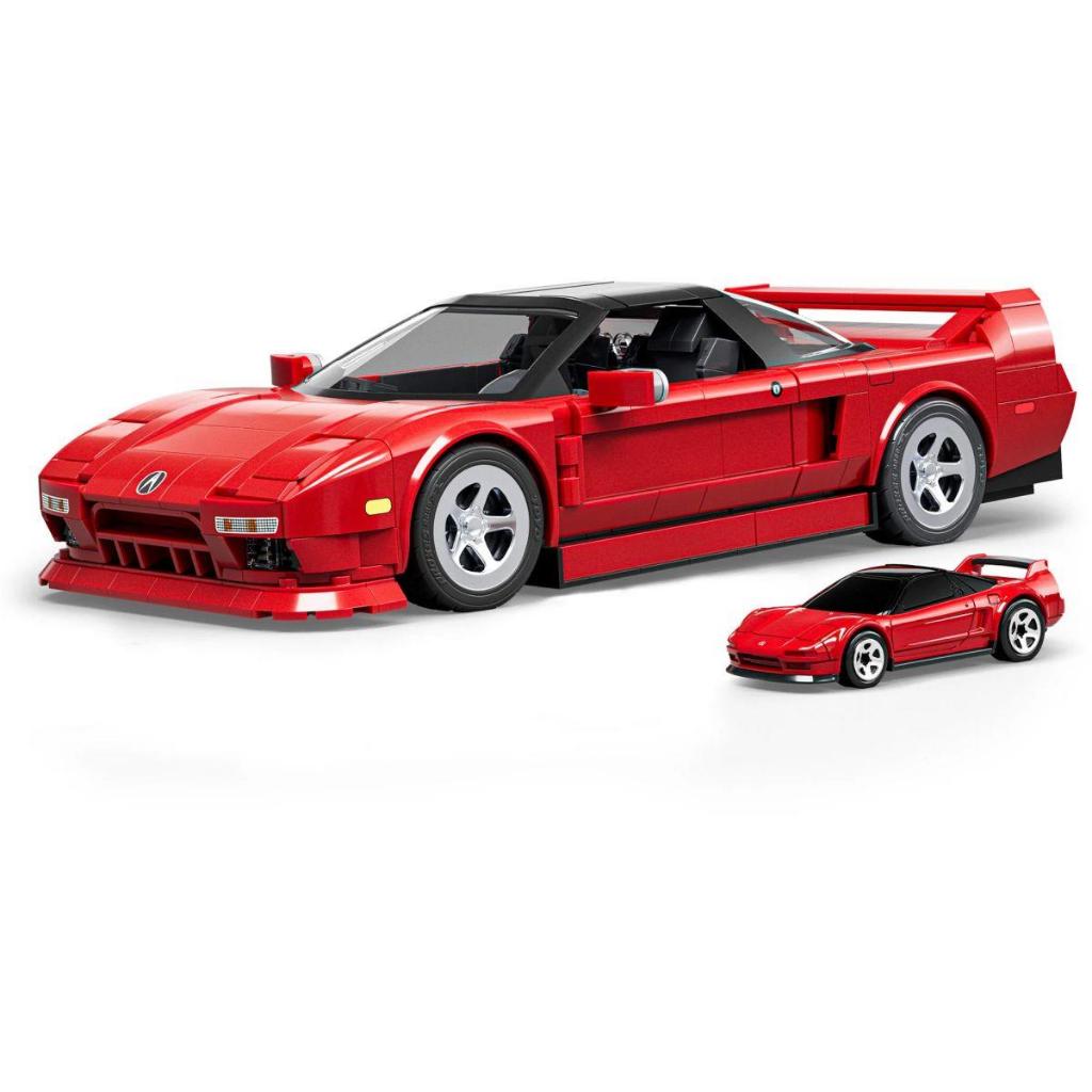 Hot Wheels Brick Shop Acura NSX 90 1:16 876 peças - Bloco de