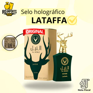 Perfume Árabe Al Noble Safeer Lattafa Compartilhável 100ml Original Importado Selo Holográfico e NF em Oferta na Shopee
