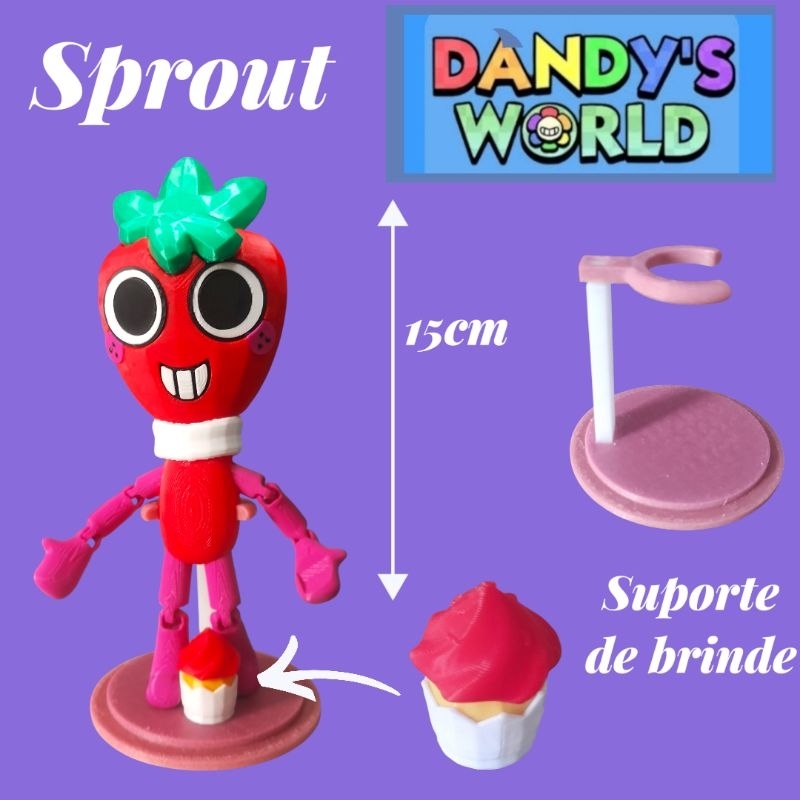 Boneca e Boneco decorativo Roblox Shelly, Goob, Vee, Gourdy,Poppy