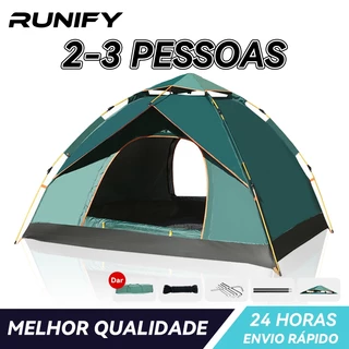 Barraca Camping 200cm*150cm*120cm Portátil A Prova D'agua Dois Andare Barraca De Acampamento 2 Pessoas De Praia em Oferta na Shopee