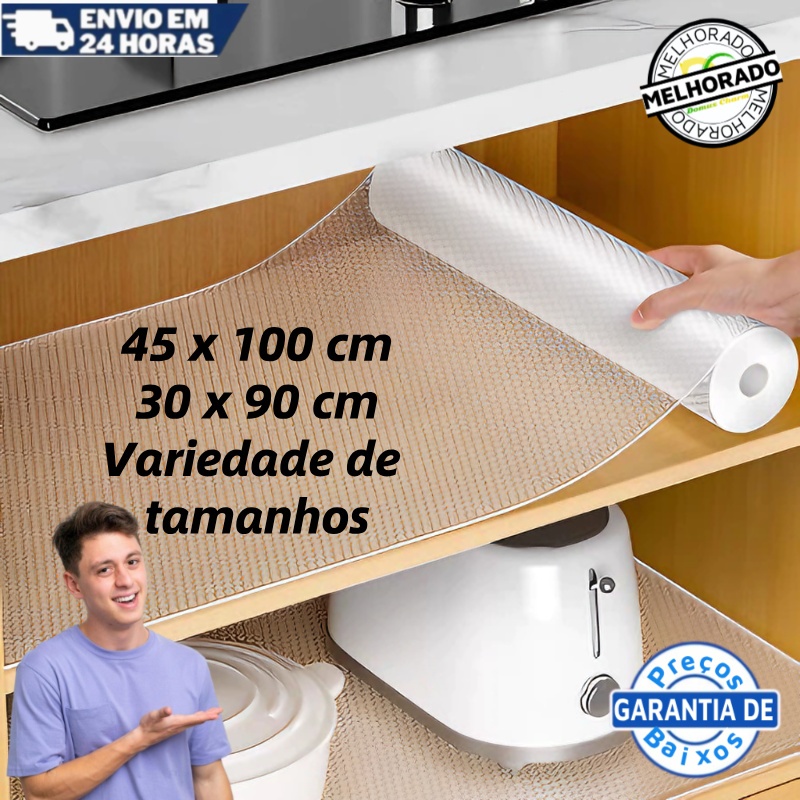 Forro Antiderrapante Para ArmáRio, Gaveta, Geladeira E Guarda Roupas ...
