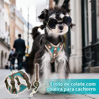 Peitoral Coleira Resistente Para Pet Cão Grande e Médio Porte com Regulagem Colete Reforçado para Passeio Cachorro em Oferta na Shopee