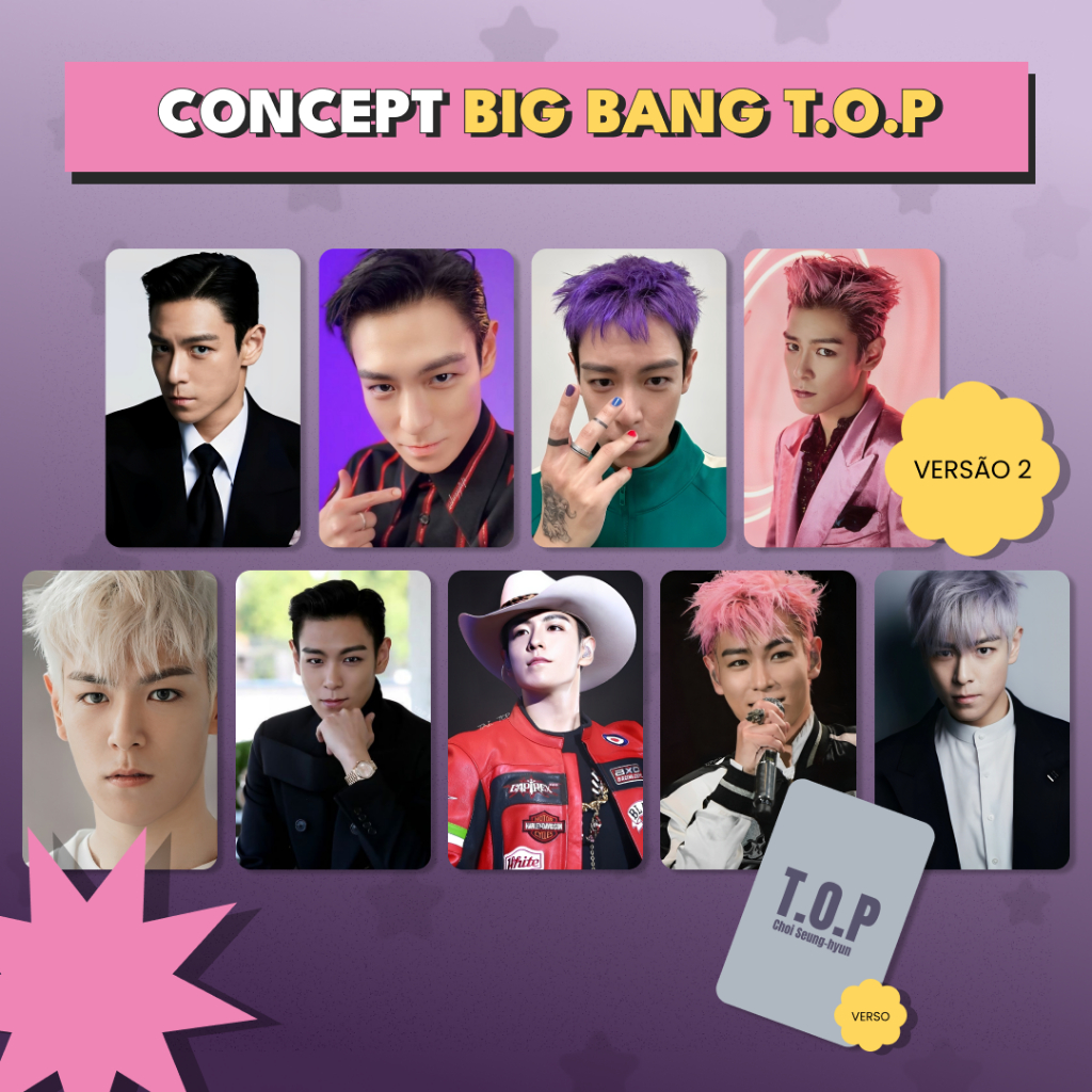 BG143.Big.Bang.T.O.P - Photocards fandmade K-pop - cards
