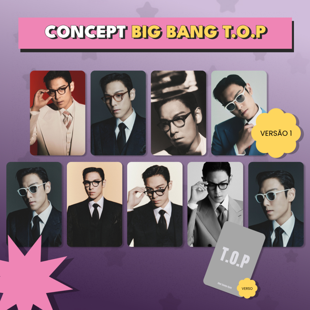 BG143.Big.Bang.T.O.P - Photocards fandmade K-pop - cards
