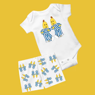 Pijama bebê estampa Bananas de Pijamas em Oferta na Shopee