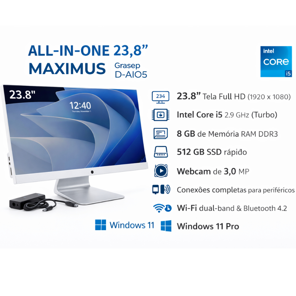 Computador All-in-One Maximus 23,8