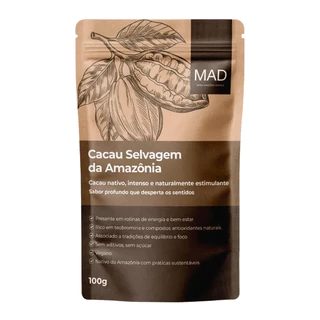 Cacau Selvagem da Amazônia em Pó 100g MAD | Cacau Puro Sem Açúcar | Antioxidante Natural em Oferta na Shopee