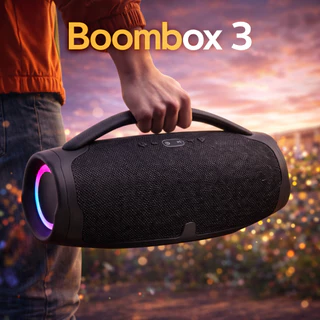 Caixa De Som Boombox 3 33CM/120W 23CM/70W Bluetooth Pen-drive Rádio FM AUX Micro SD em Oferta na Shopee