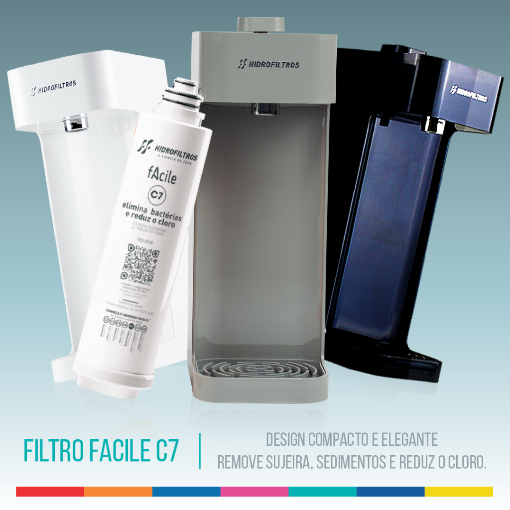 Purificador de Água Original Refil C7 Antibacteriano Elimina Bactérias, Reduz Cloro e Odores Inmetro