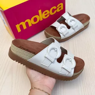 Papete Sandália Feminina Moleca Fivela Confortável Tratorada Plataforma Casual Moda Verão em Oferta na Shopee