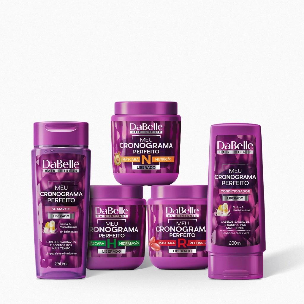 DaBelle Hair Kit Cronograma Capilar Perfeito – 5 Produtos | Shopee Brasil