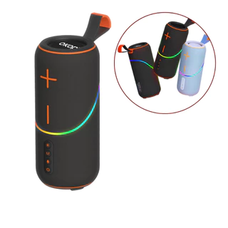 Caixa De Som Bluetooth  Bombox 80w externo de 3000mAh Alto-falante sem fio IPX5 baixo de 360 ° Subwoofer de som HD em Oferta na Shopee