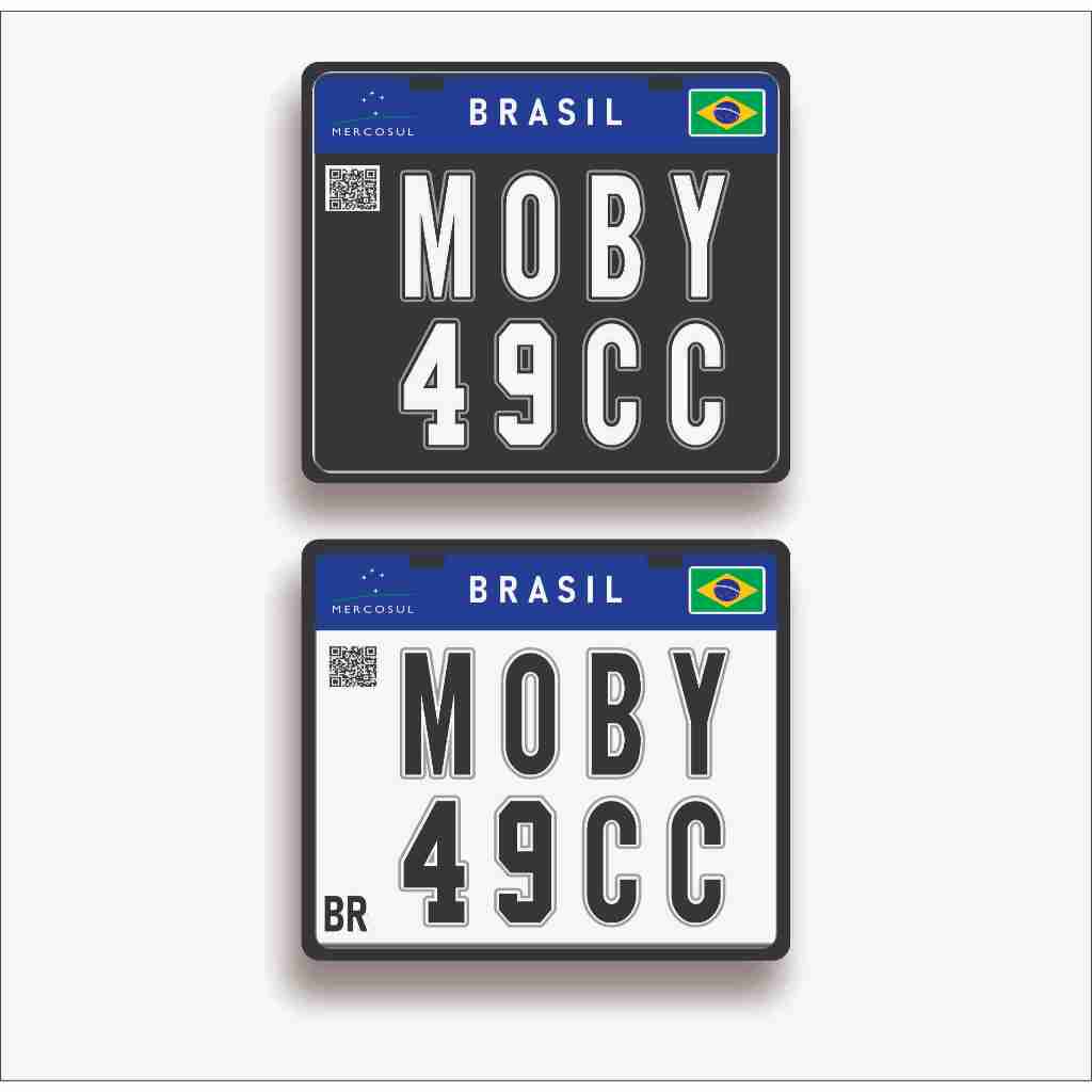 Placa mobilete PVC Moby 49CC