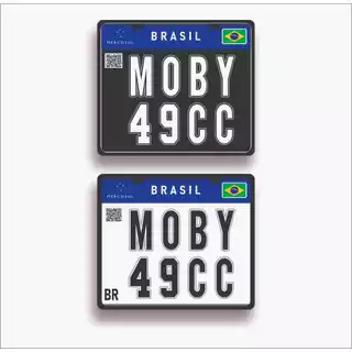Placa mobilete PVC Moby 49CC