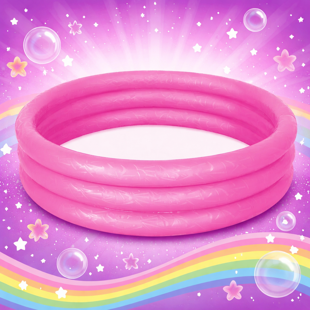 Piscina Infantil, Banheira Inflavel Rosa 130 litros Mor, 1,02m x 25cm ...