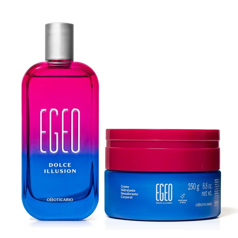 Combo Egeo Dolce Illusion: Desodorante Colônia 90ml + Creme