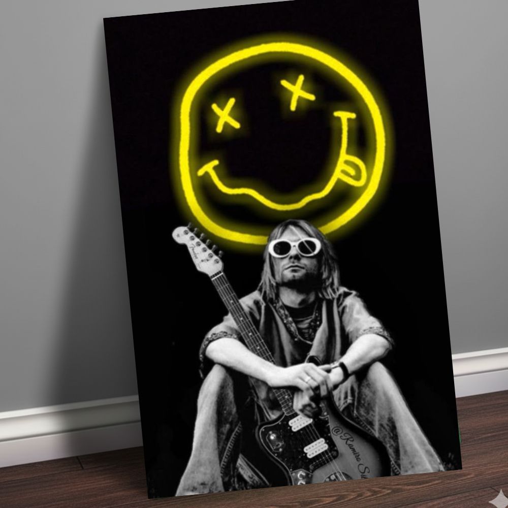 Placa | Quadros decorativos | NIRVANA | 20x28 cm | Poster Bandas