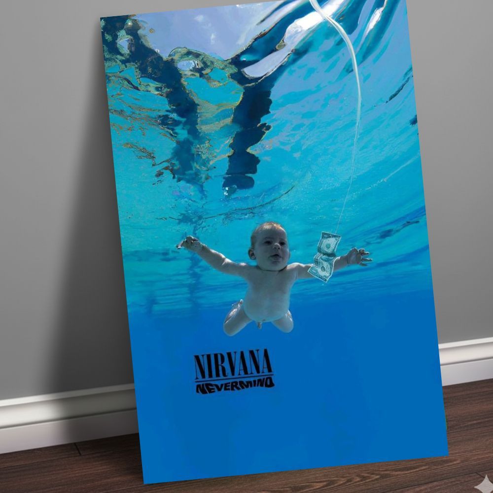 Placa | Quadros decorativos | NIRVANA | 20x28 cm | Poster Bandas